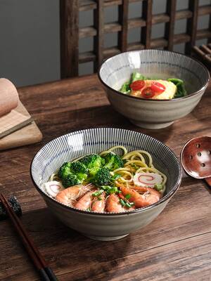 Japanese ceramic bowl commercial large ramen bowl rice bowl