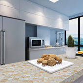 橱柜垫厨房灶台面防油贴纸自粘加厚大理石纹抽屉垫防水防潮垫贴纸