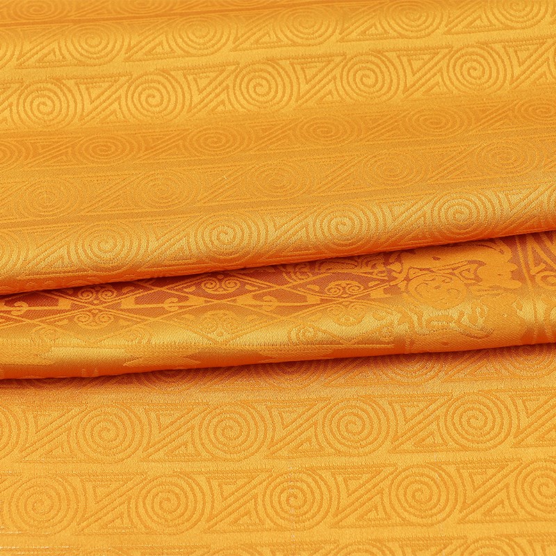 甲骨文提花印花面料 旗袍汉服连衣裙服装面料 纯色系列提花布零剪