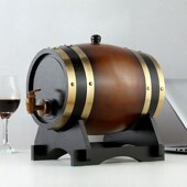 新橡木酒桶实木酒桶葡萄酒桶摆件礼品红酒木桶白酒葡萄酒装 饰橡木