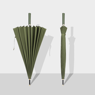 24骨长柄雨伞加大双人长把超大晴雨伞大号直柄男商务大伞定Y制log