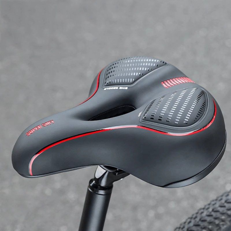 德国自行车坐垫超软鞍座山地车加厚硅胶座垫舒适车坐鞍子单车配件