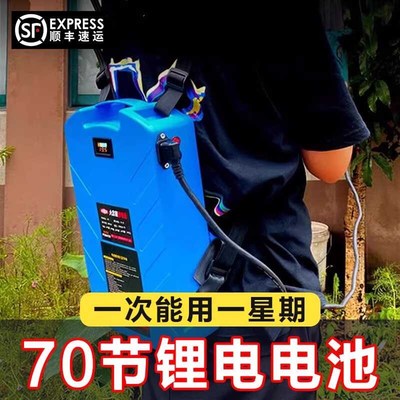 动力锂电池背负式70节120节背包电池F电动工具大容量专用21V锂电