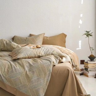 简约秋冬保暖加厚全棉磨毛四件套纯棉两米被套床单1.8米床上用品