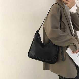 秋冬大容量包包女2020新款 潮网红复古手提公文包小众设计腋下包