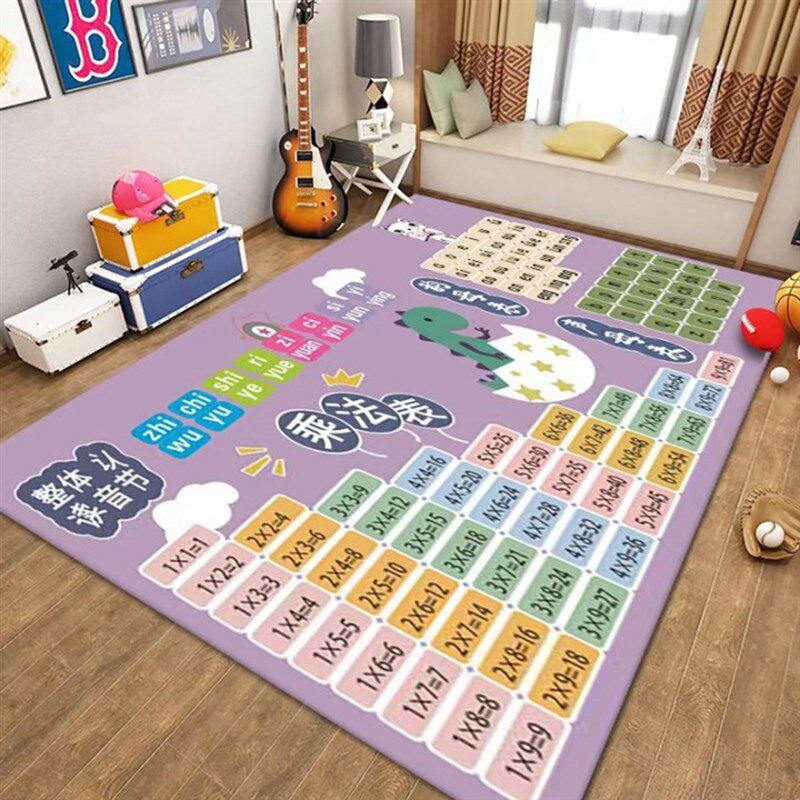 婴儿家用地垫水i晶绒爬行垫卧室飘窗垫客厅整铺地毯儿童房床边地