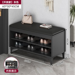 换鞋 凳门口家用入户玄关鞋 柜坐凳一体现代简约软包小W户型储物鞋