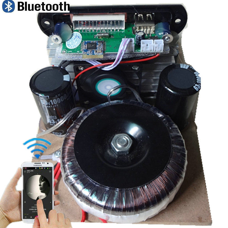 超劲无噪音220V功放板/大功率环牛四H管功放/加风扇音箱电脑功放