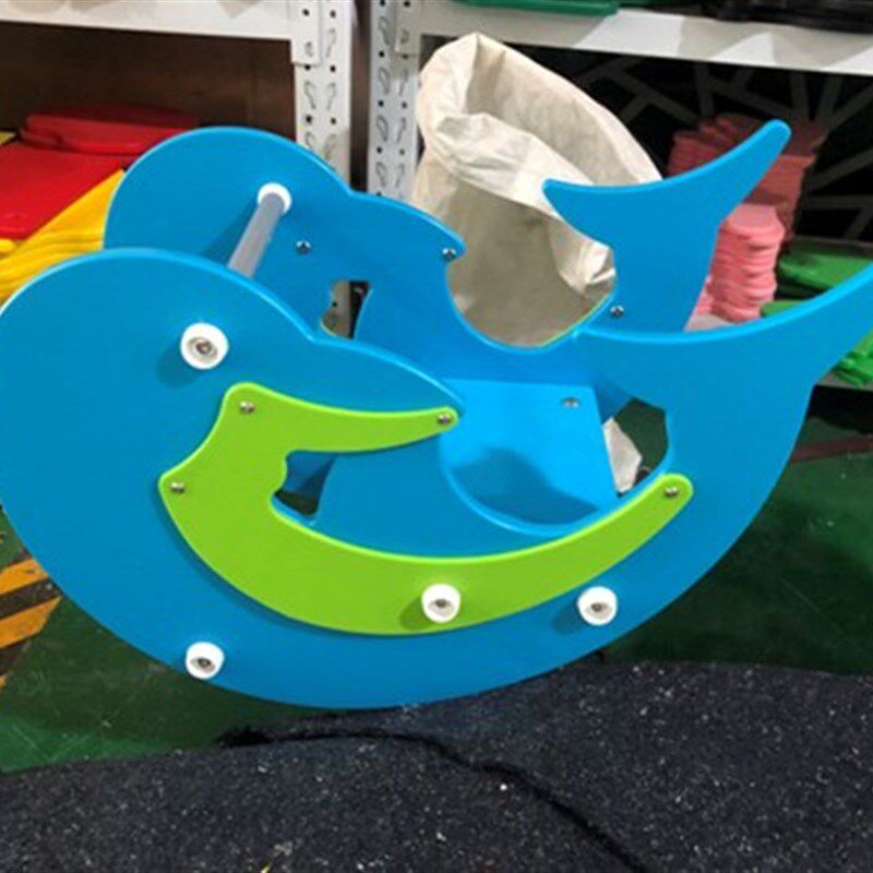 户外广场PE板摇摇乐小区弹簧摇马玩具儿J童塑料木马跷跷板室外转