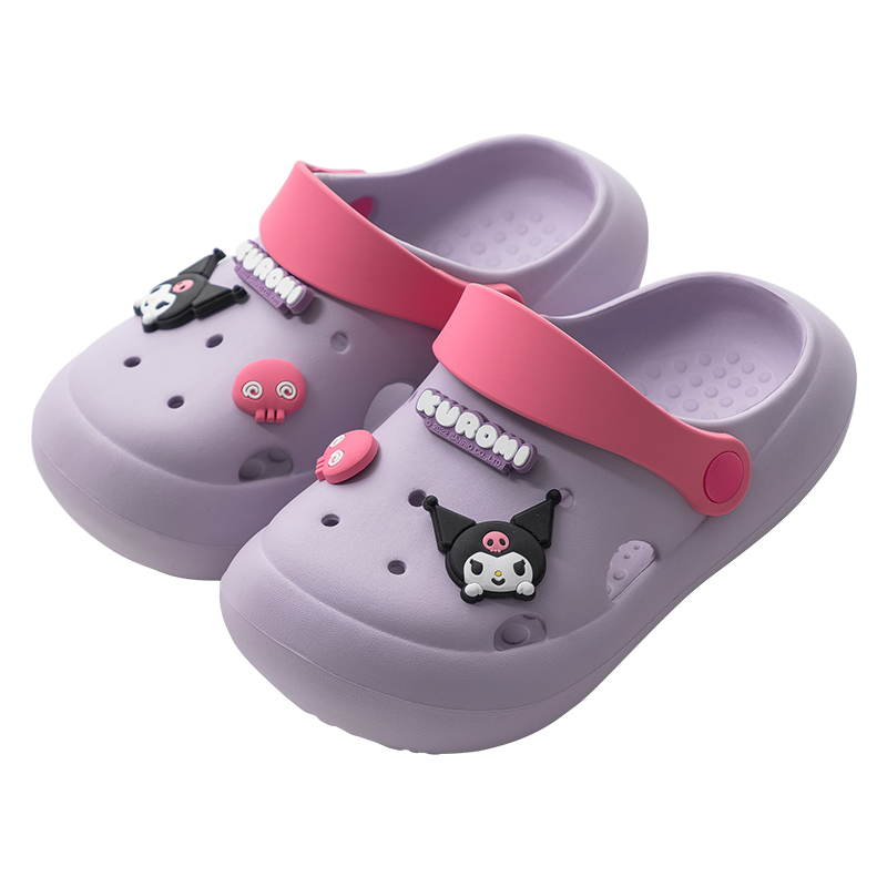 库洛米儿童洞洞鞋女孩夏季t外穿软底防滑厚底踩屎感可爱凉拖鞋鞋