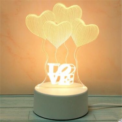 led night lights 3d small table lamp girlfriends birthday ch