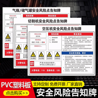 工厂生产车间岗位安全风险点