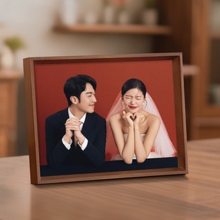 高级感婚纱照相框摆台6寸7寸结婚登记照片相框洗照片做成相框挂墙