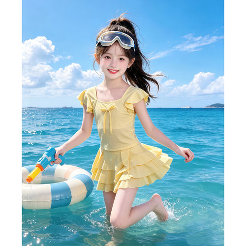 女童分体泳衣夏装儿童洋气游泳衣