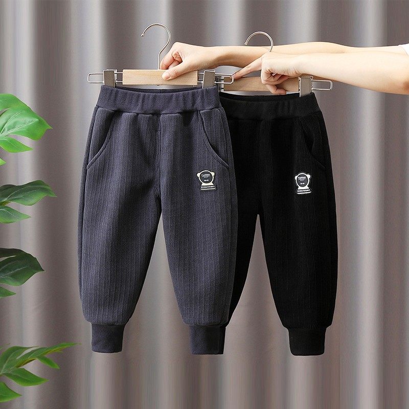 男童裤子秋冬装卫裤2025新款儿童加绒款休闲裤宝宝洋气男孩潮帅气,童装/婴儿装/亲子装,裤子,淘宝优惠券,粉丝福利购,淘宝优惠卷