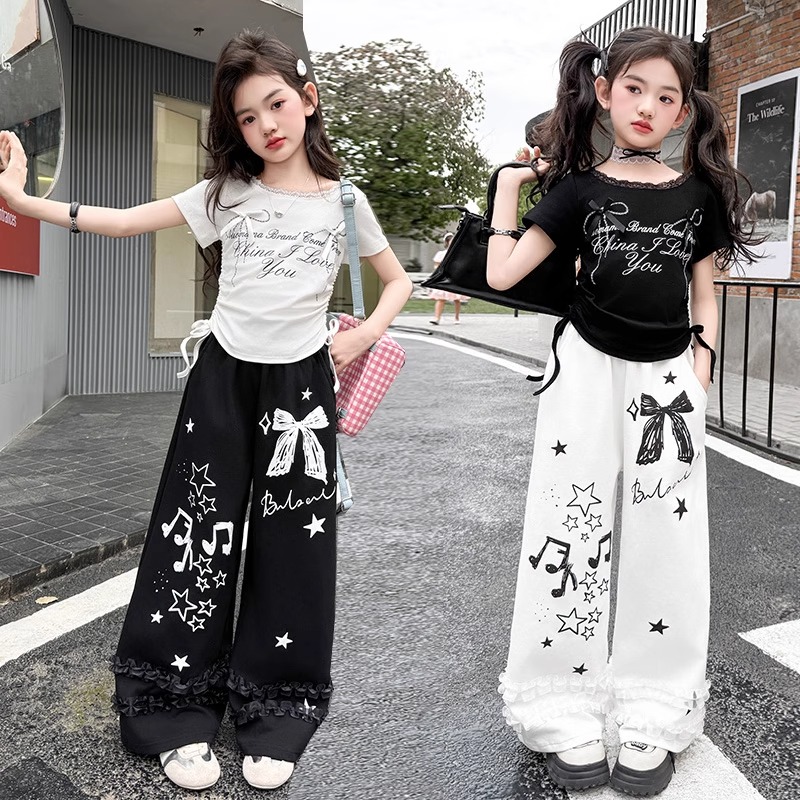 女童爵士舞套装夏季潮酷穿搭街舞