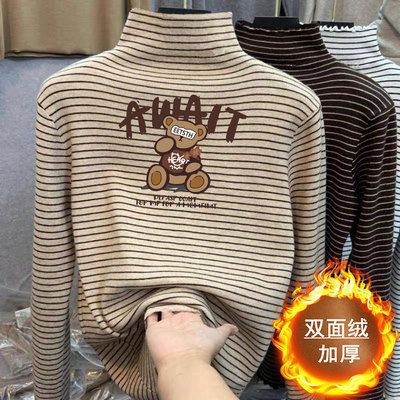 男女童内搭打底衫半高领长袖t恤