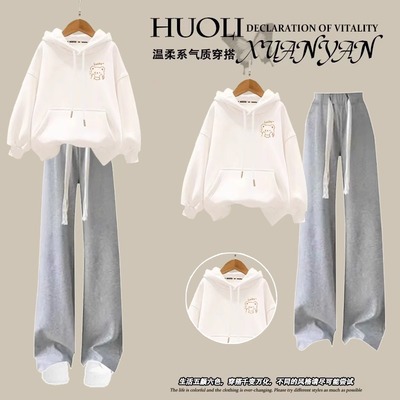 女童春秋款套装卫衣中大童两件套