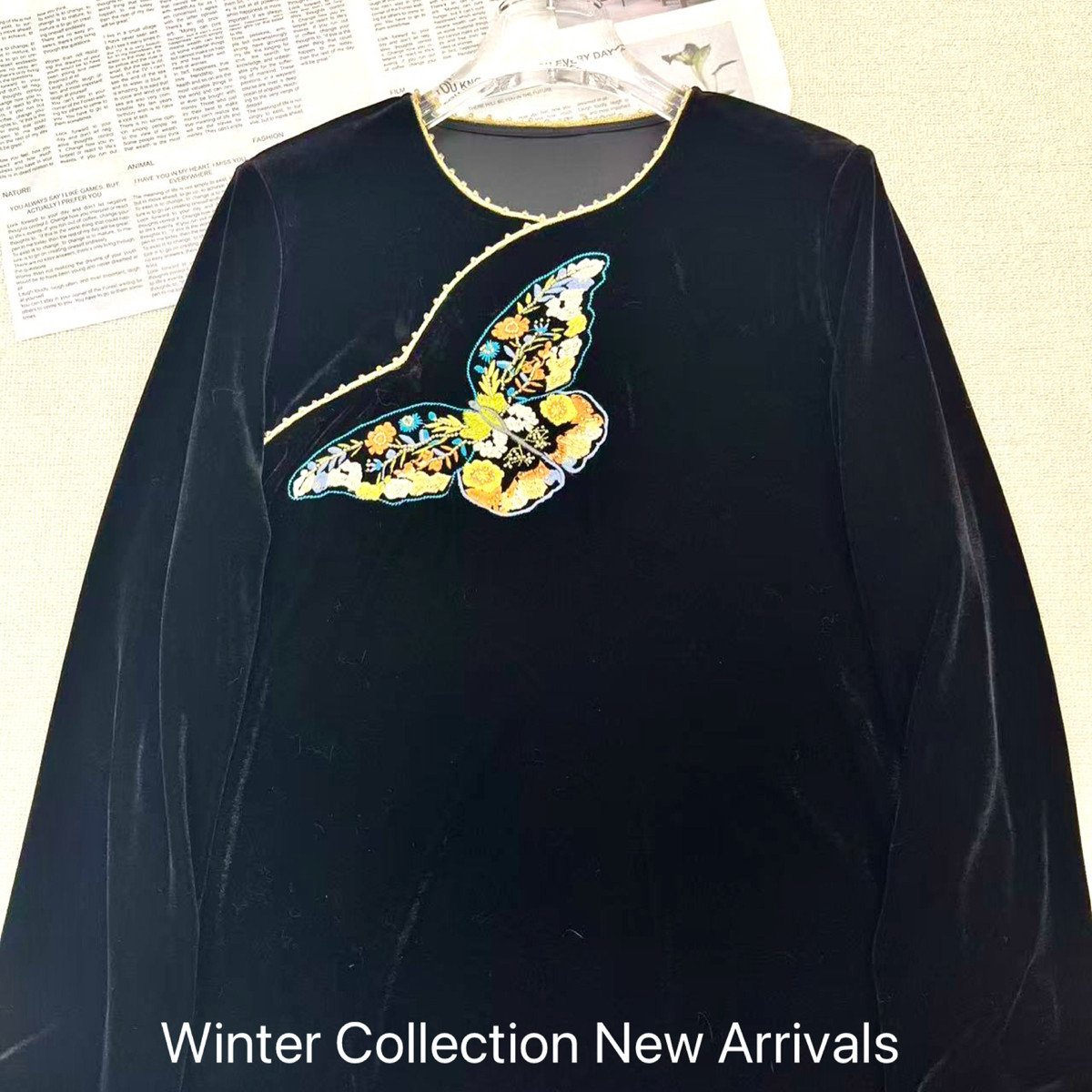 米米26年早春高级重工刺绣钉珠丝绒上衣小衫（含70真丝）ys-3314,女装/女士精品,毛针织衫,淘宝优惠券,粉丝福利购,淘宝优惠卷