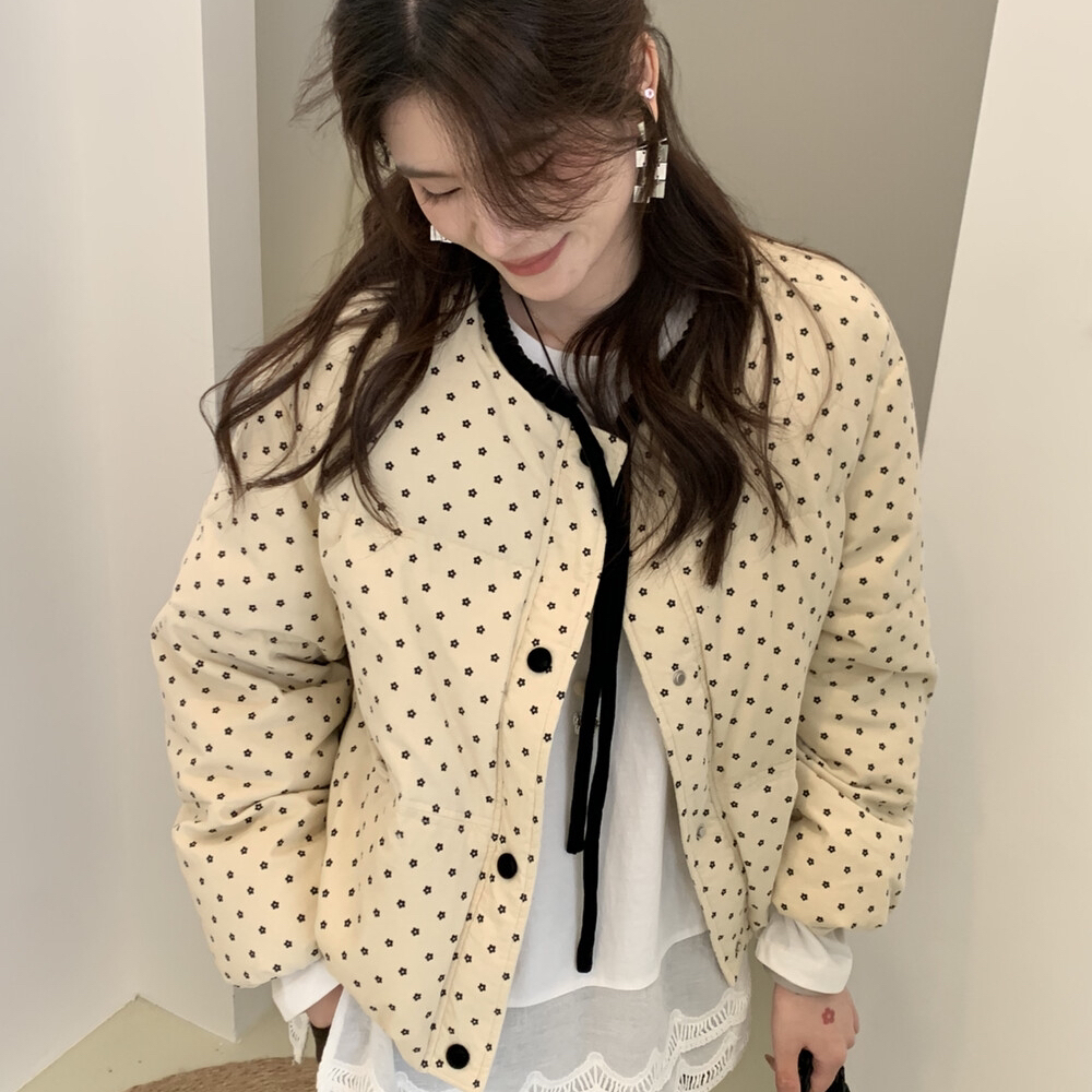 米米小众设计店里C位波点控无敌好卖面包服甜美羽绒服251681-