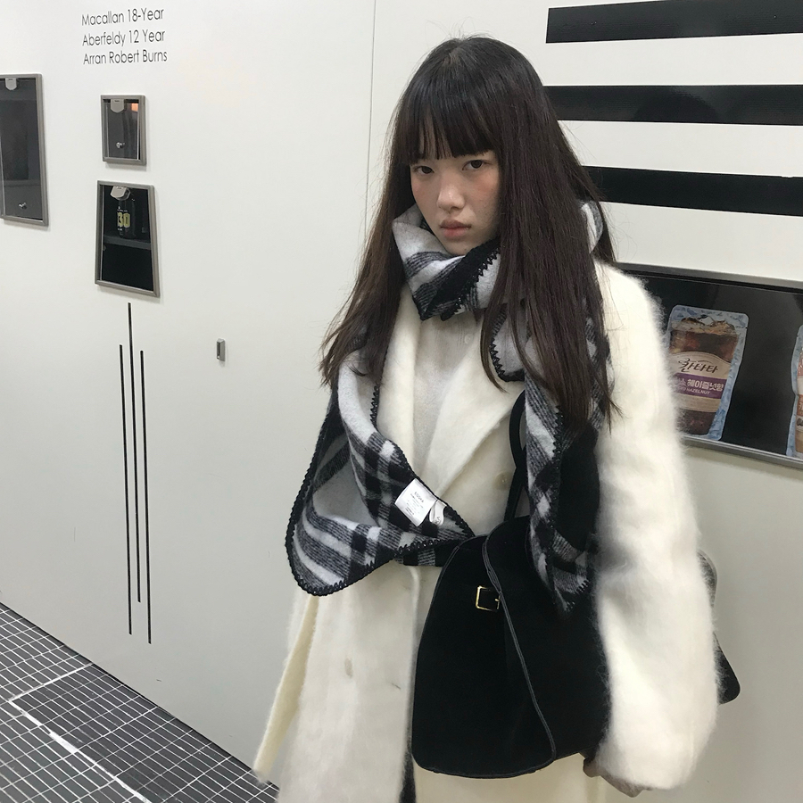 米米店款长款大衣羊毛外套(配腰带)（含95.1绵羊毛）A57056