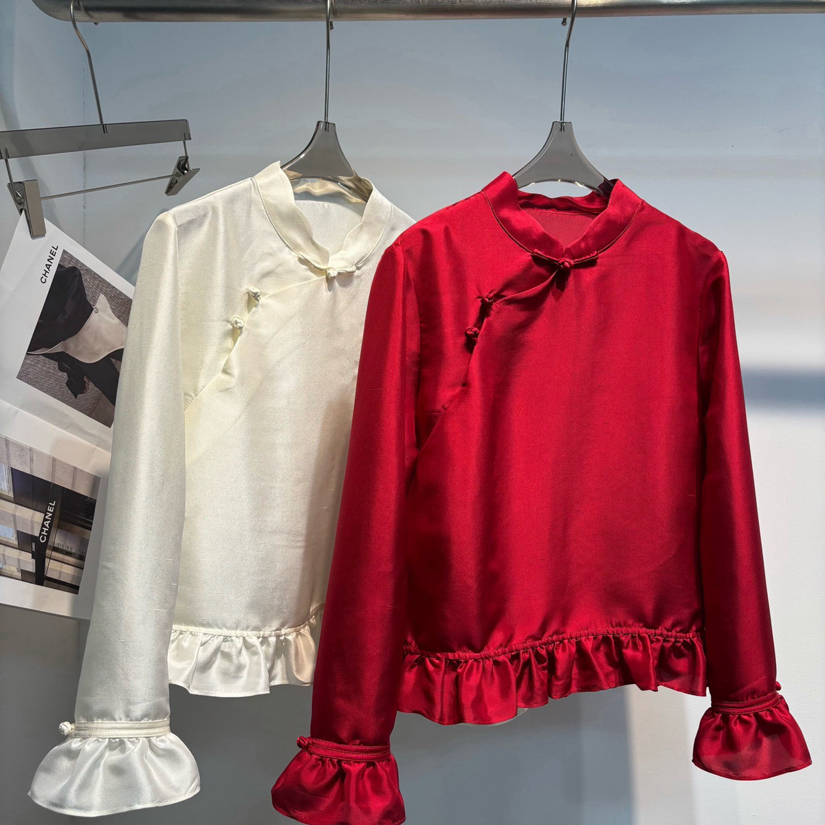 米米早春高级百搭小立领荷叶边减龄真丝双宫丝上衣小衫zl-A77376,女装/女士精品,毛针织衫,淘宝优惠券,粉丝福利购,淘宝优惠卷