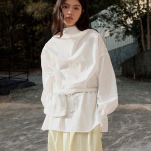 米米春季焕新韩风纯色棉质亲肤透气休闲百搭松弛感小衫LA60810409