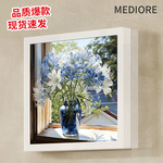 高档浴室壁画收纳柜洗澡放衣服卫生间储物柜折叠置物架防水免打孔