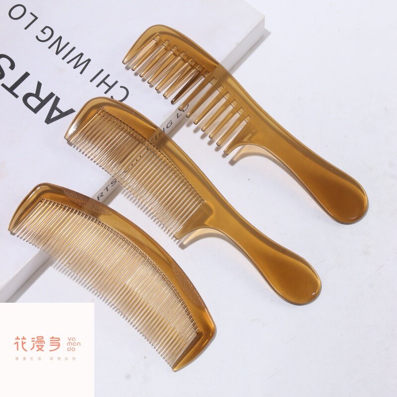 商超花漫多抗菌梳子女士专用防静电不易断透明耐用家用密齿美发宽