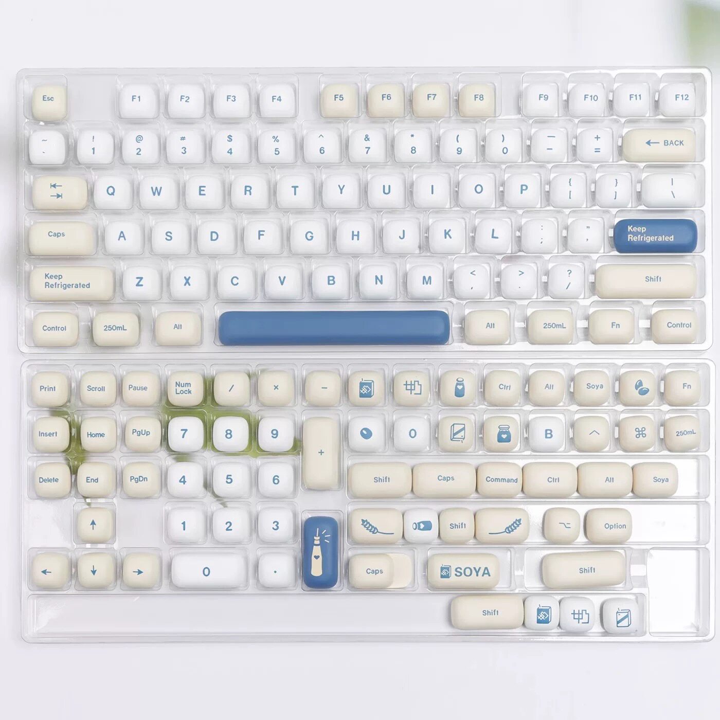 MOG 고두유 원형 찐빵 키캡 PBT 승화 심플하고 귀여운 68 87 81 98 108 104