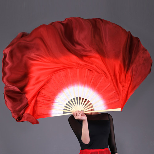 扇舞美夏辉万疆真丝跳舞扇