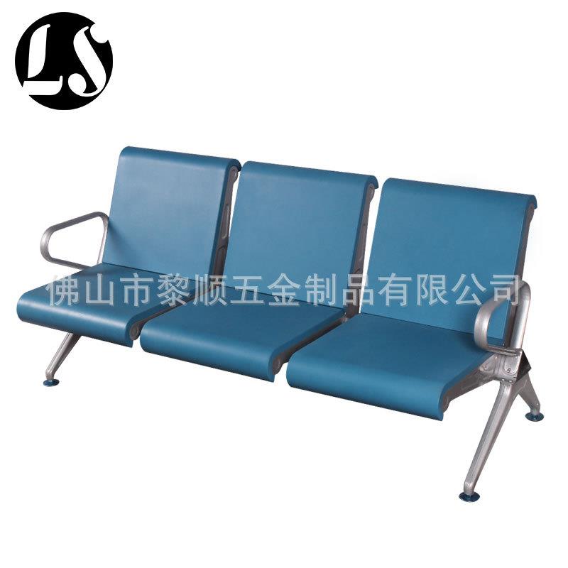 厂家定制机场候机厅等候椅高铁连排候车椅加厚连排休息椅PU款