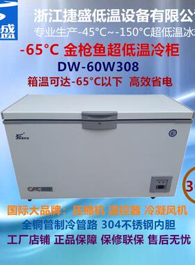 DW-60W308日料店海钓金枪鱼刺身保鲜零下60度超低温冰箱308升