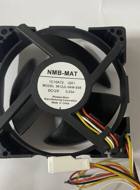 适用于三菱无霜冰箱风机 风扇NMB 3612JL-04W-S56  12V 0.23A风机