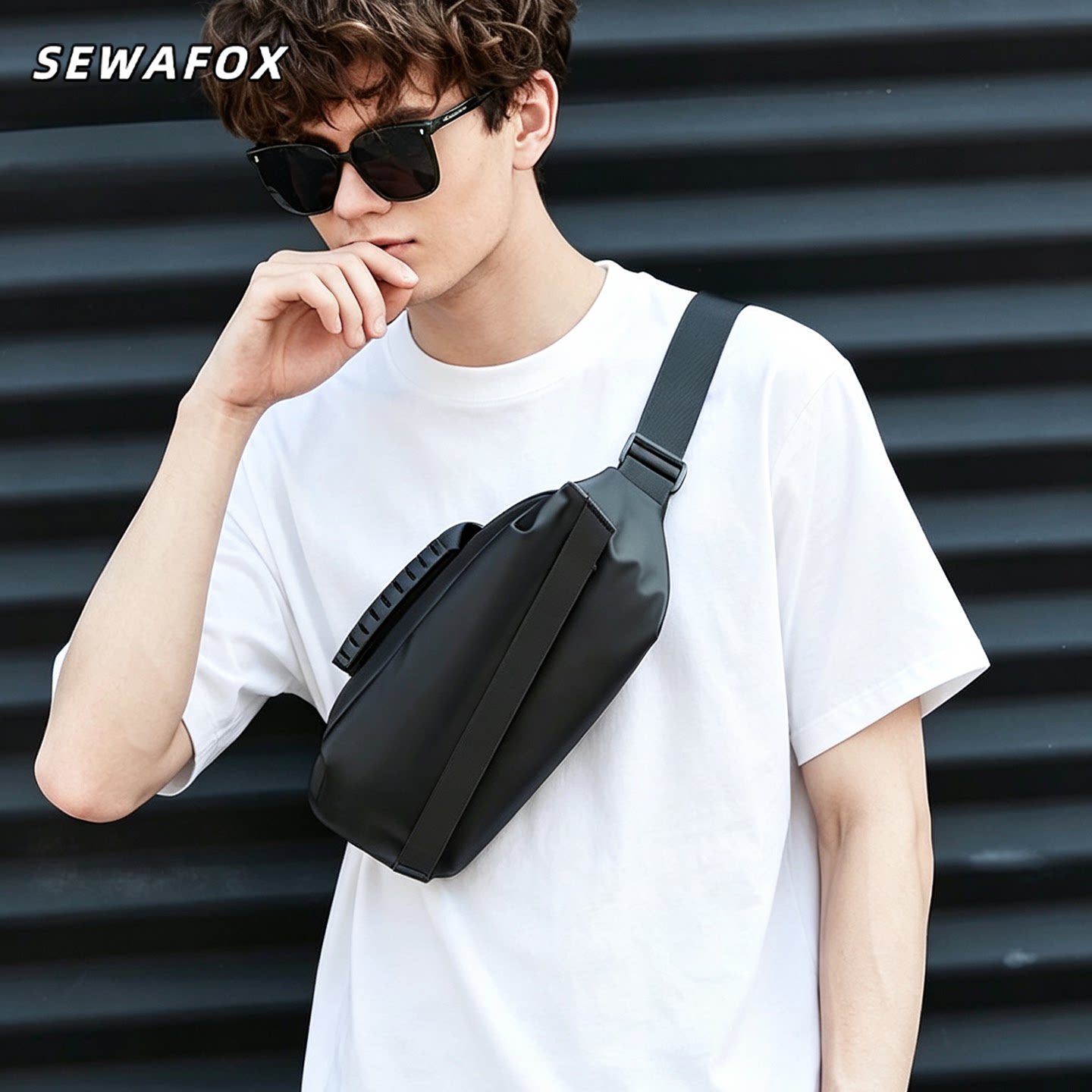 SEWAFOX塞瓦狐男士通勤机能胸包