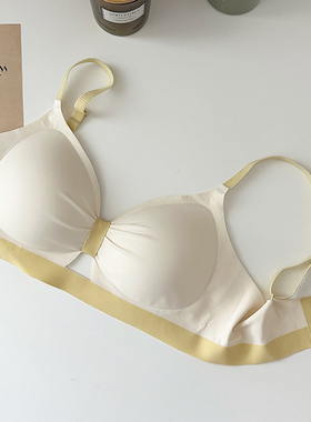 然夕内衣女小胸聚拢显大无痕舒适aa杯平胸专用不空杯无钢圈文胸罩