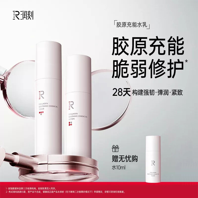 润刻抗皱套装胶原水乳