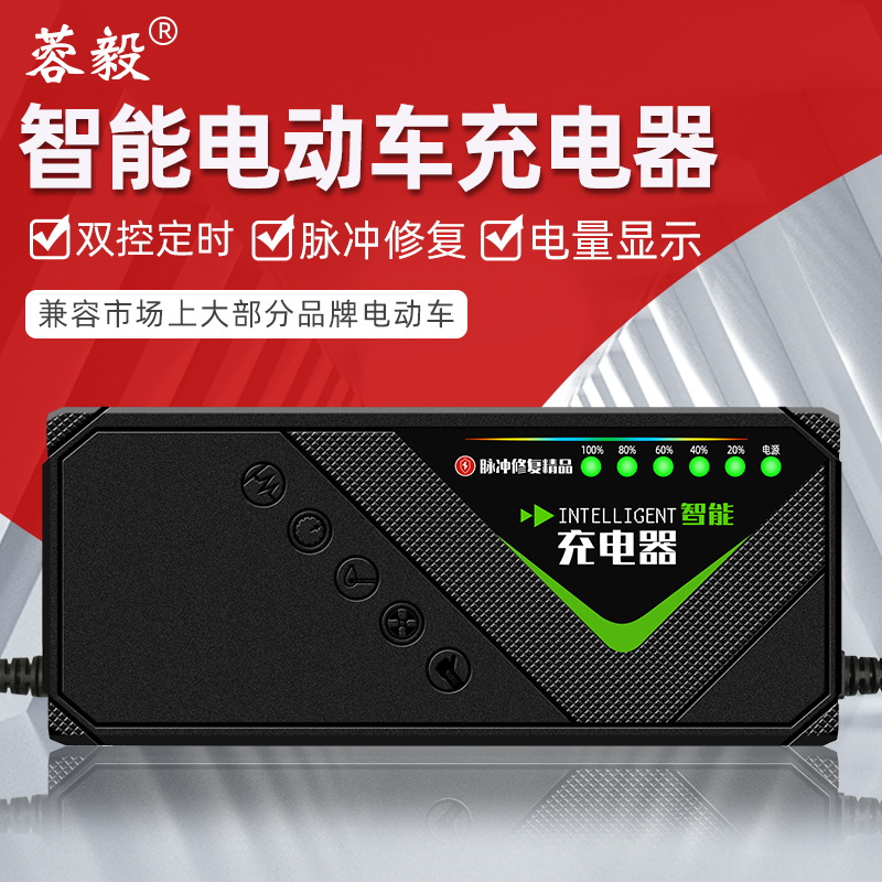 金a电动车电瓶充电器48V12ah2v0AH60V70V30A40a52彭电车三轮车通