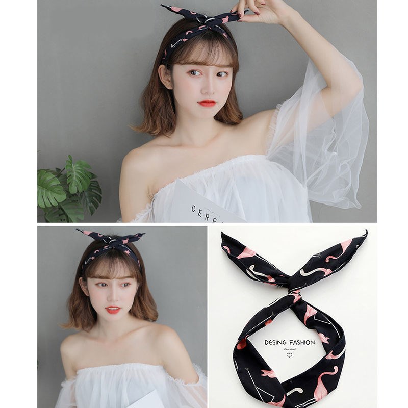 发带韩版铁丝头箍学生甜美