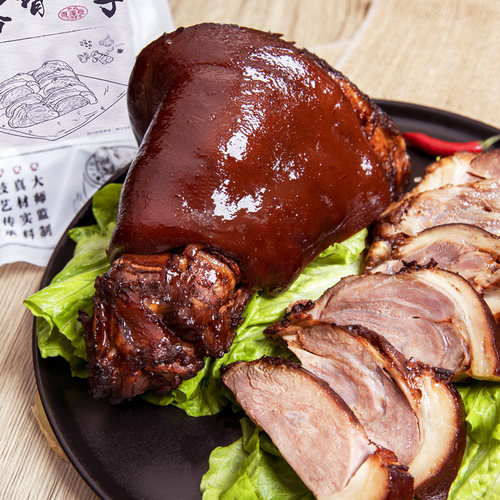 丰泽园熟食卤味酱香去骨肘子450g香而不腻加热即食预制菜半成品菜
