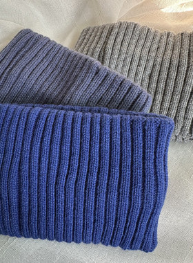 黑色宽边针织毛线发带女秋冬外戴保暖运动束发带洗脸化妆头带发箍