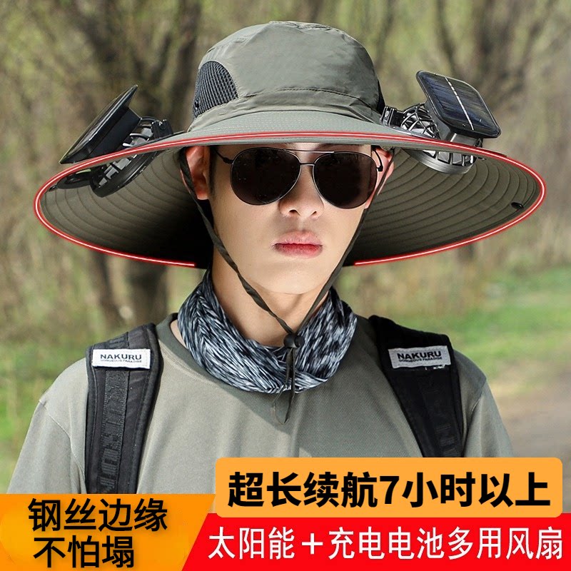 太阳能紫外线防无品牌遮阳帽大檐
