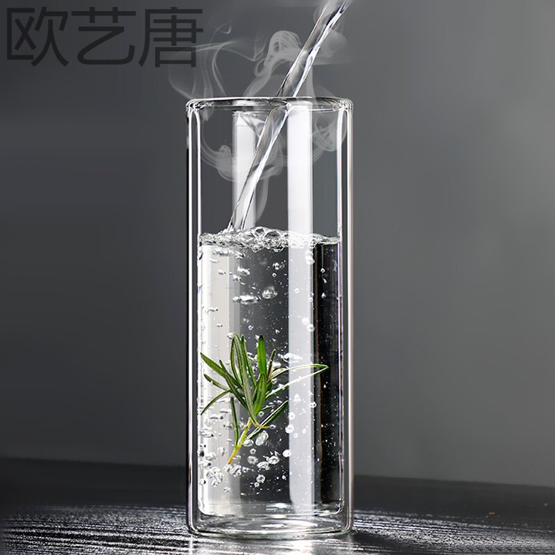 龙井茶杯玻璃杯绿茶杯泡茶杯泡猴魁毛尖专用耐热家用果汁牛奶水杯