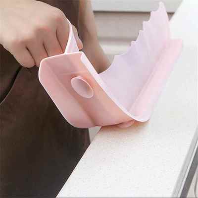 极速Suaction Cup Type Home Kitchen Splash Guard Water Sink F