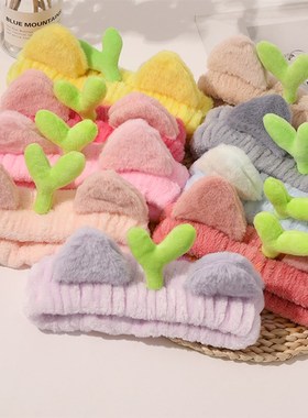 极速New Wash Face Coral Fleece Hairbands Soft BSow LIKE Head