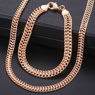 极速Davieslee Jewelry Setsv For Women Men 585 Rose Gold Colo