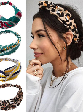 极速Fashion gFloral Women Headband Hair Accessories Leopard