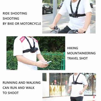 极速Universal Cell Phone Chest Mount HarneMss Strap Holder M