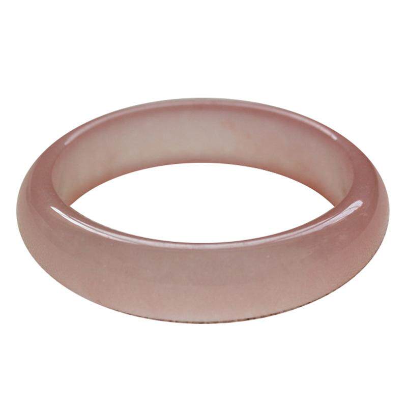 极速手镯子玉镯天然m金丝玉粉色玛瑙冰种浅玉石玉器冰透戈壁石英