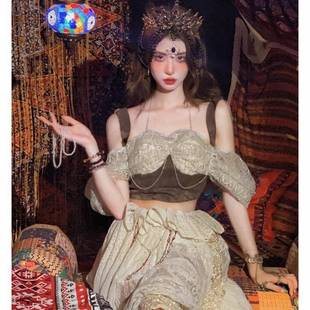 极速新款Lolita皇冠王冠新娘洛C丽塔圣母光环发箍巴洛特珍珠头饰